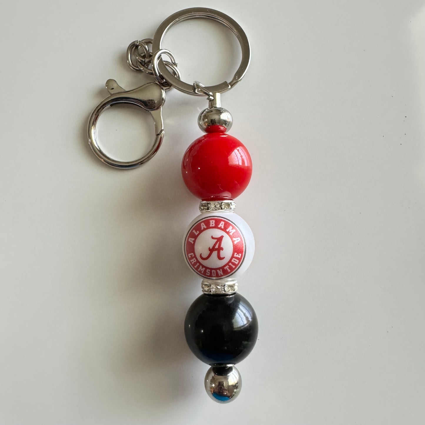 Beaded Keychain • Alabama