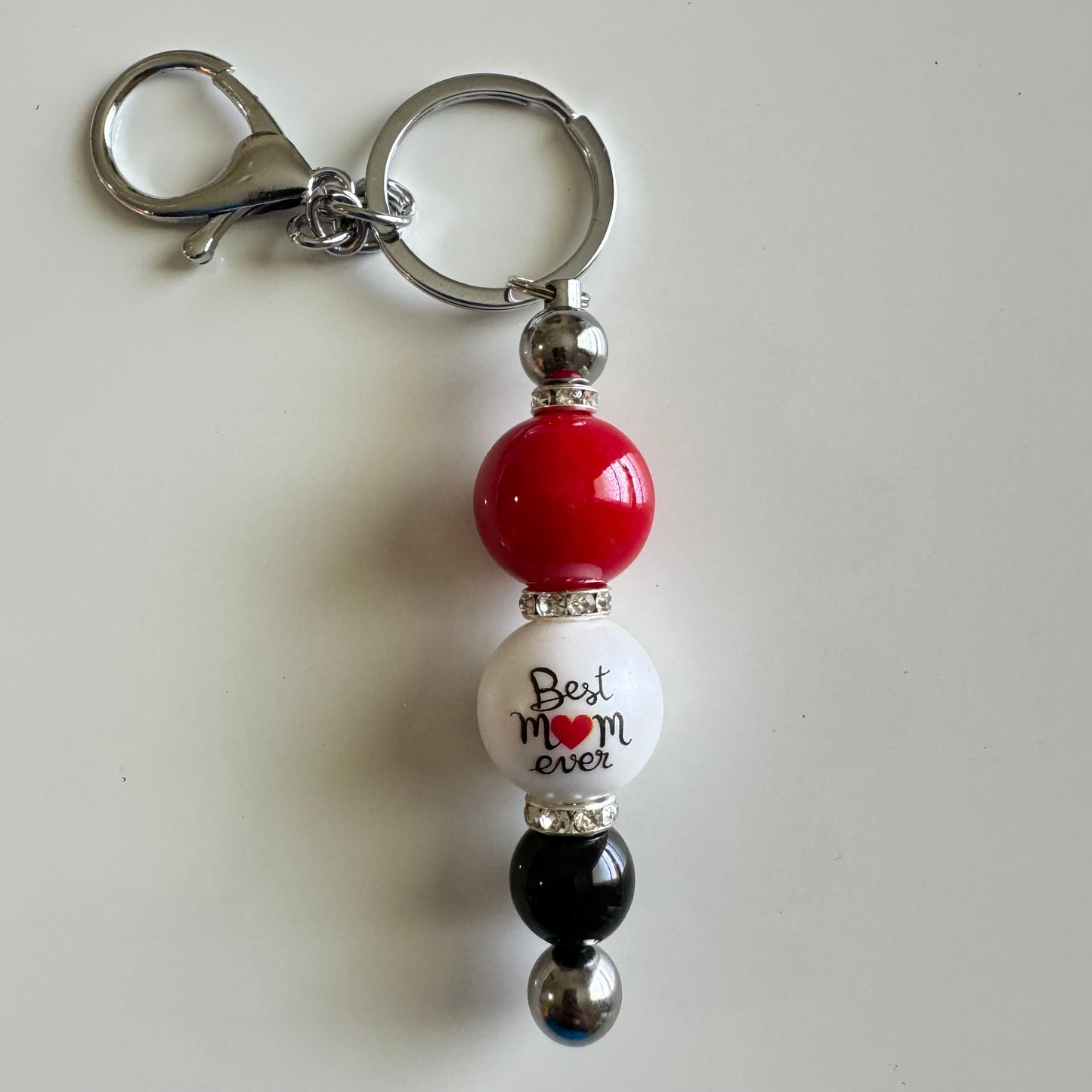 Beaded Keychain • Best Mom Ever