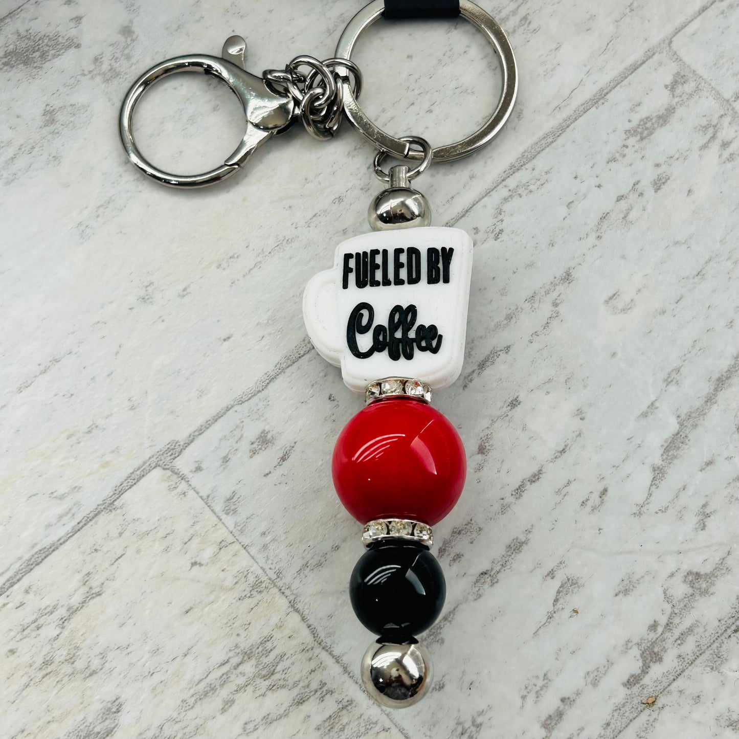 Beaded Keychain • Fueled By Coffee