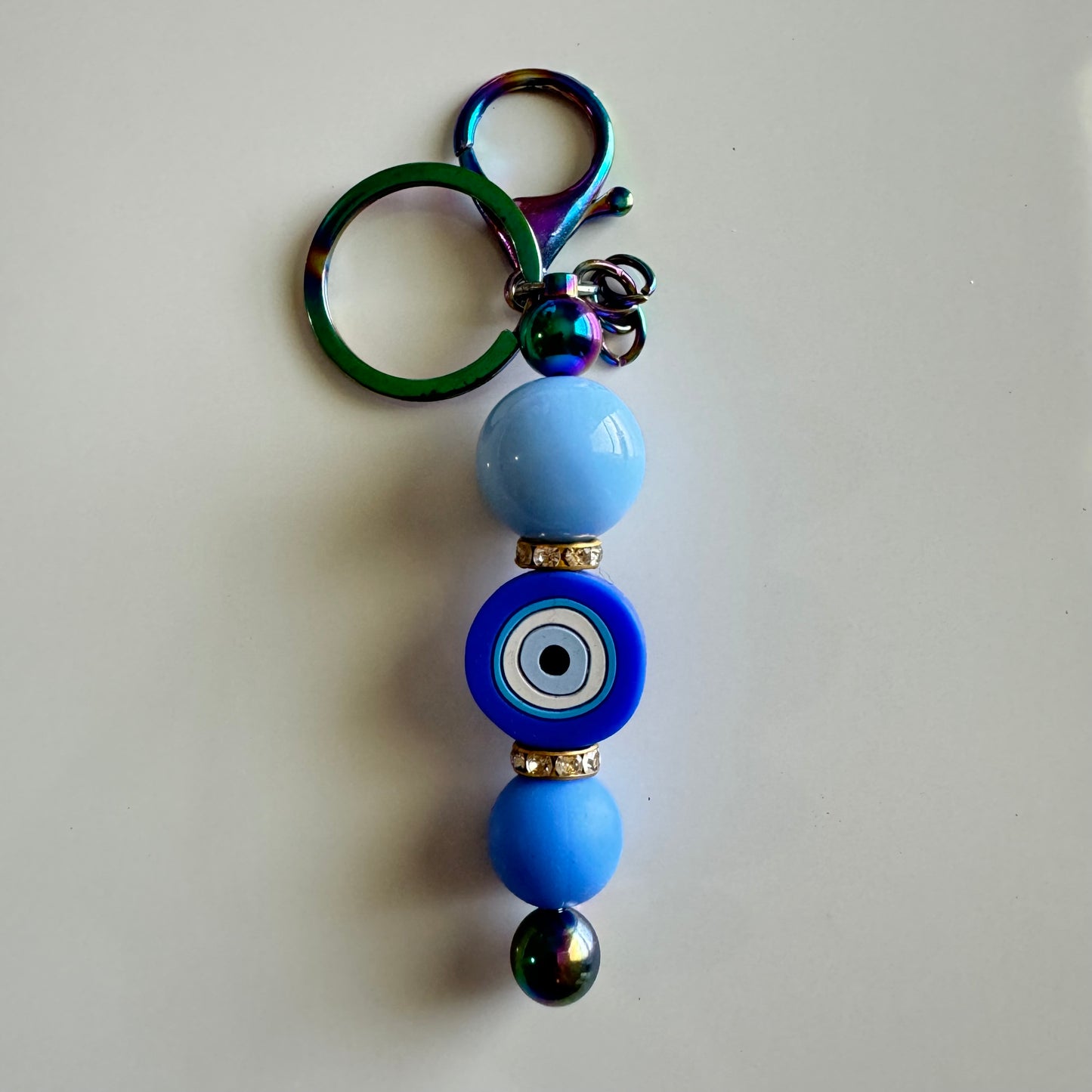 Beaded Keychain • Blue Eye