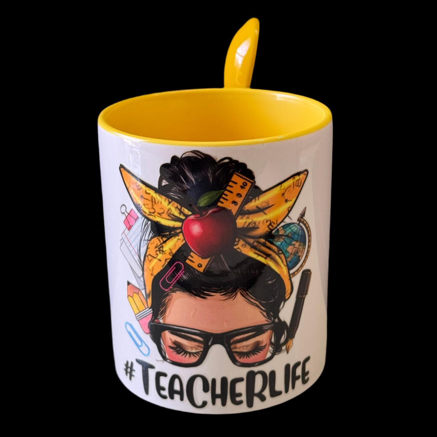 {Teacher} 11oz Mug w/ Spoon