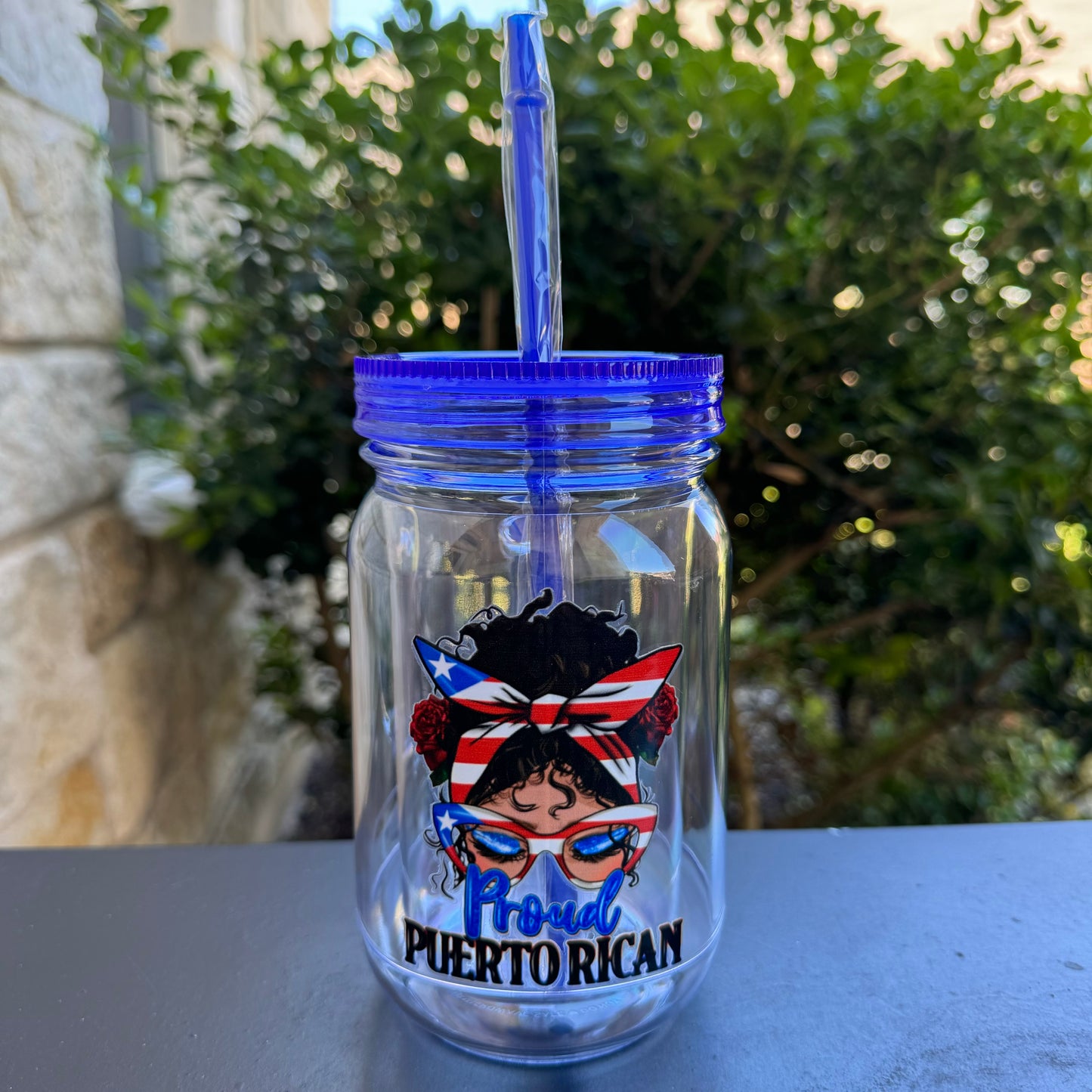 20oz • Plastic Mason Jar