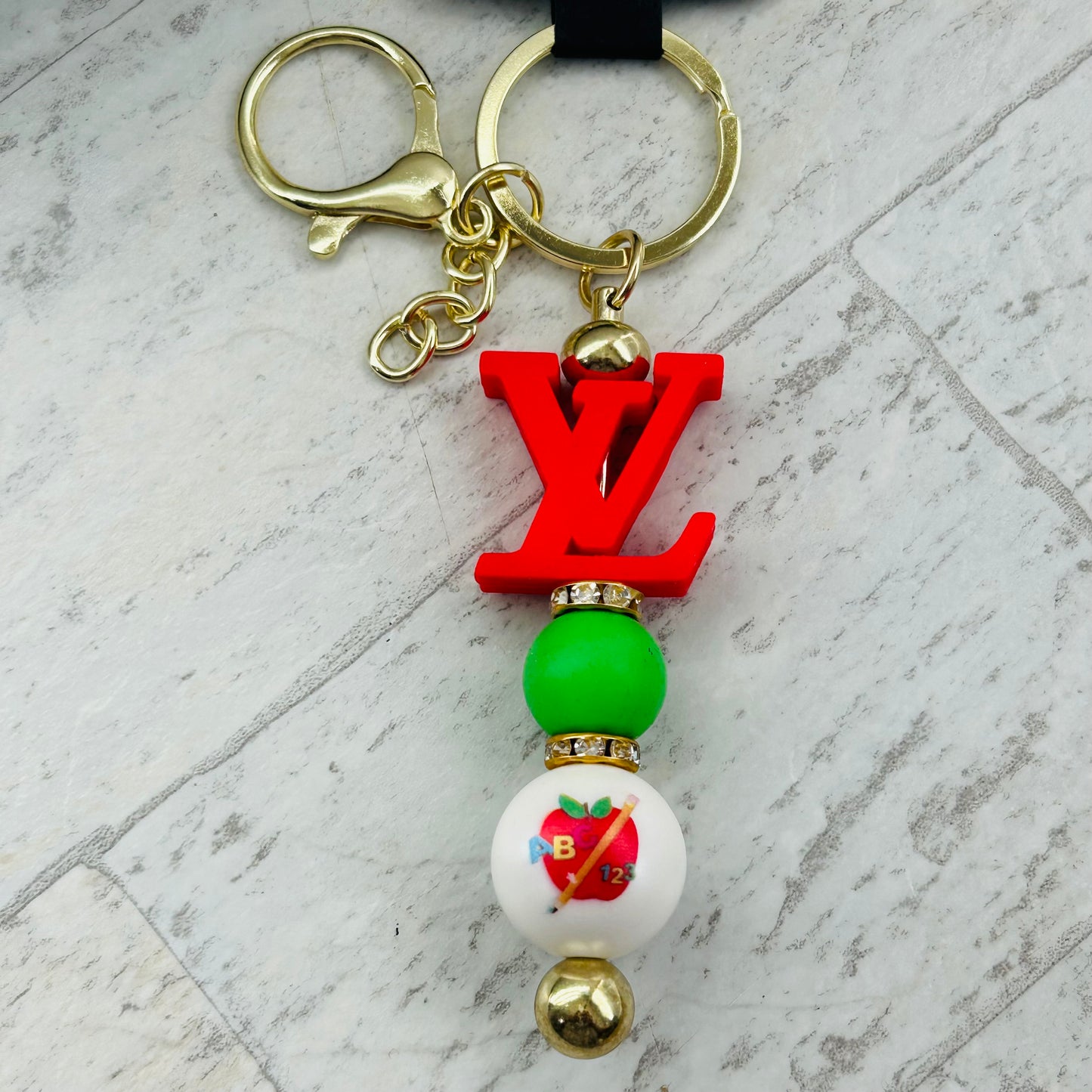 Beaded Keychain • ABC