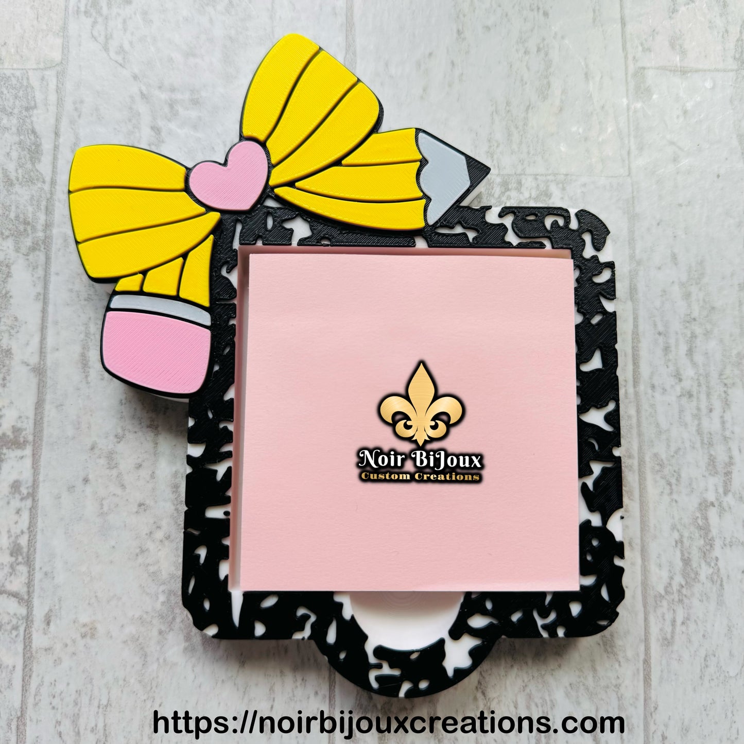 3D Note Holder • Pencil Bow