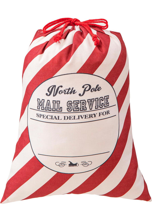 {Gift Sack} North Pole Stripe