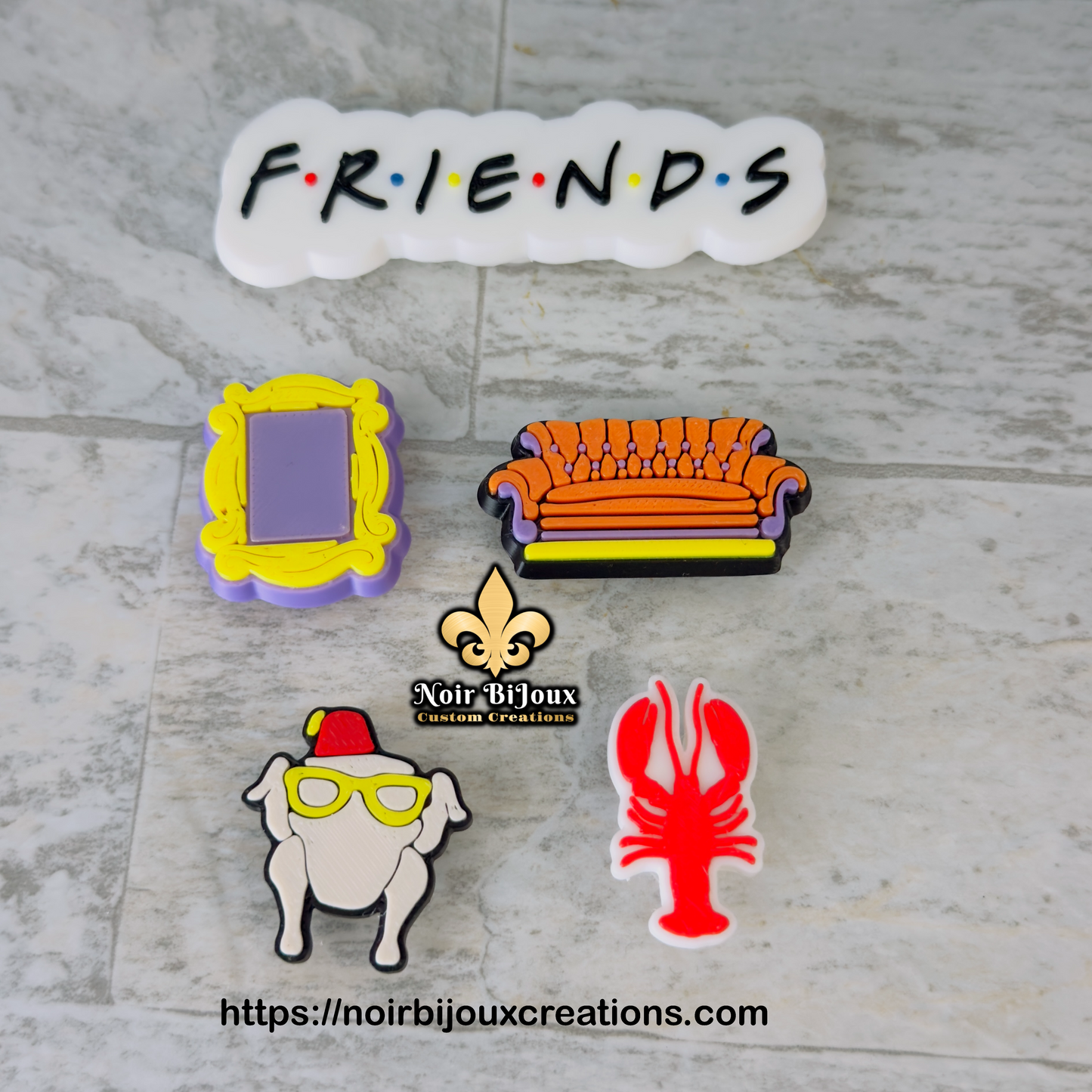 3D Croc Jibbitz • Friends Bundle
