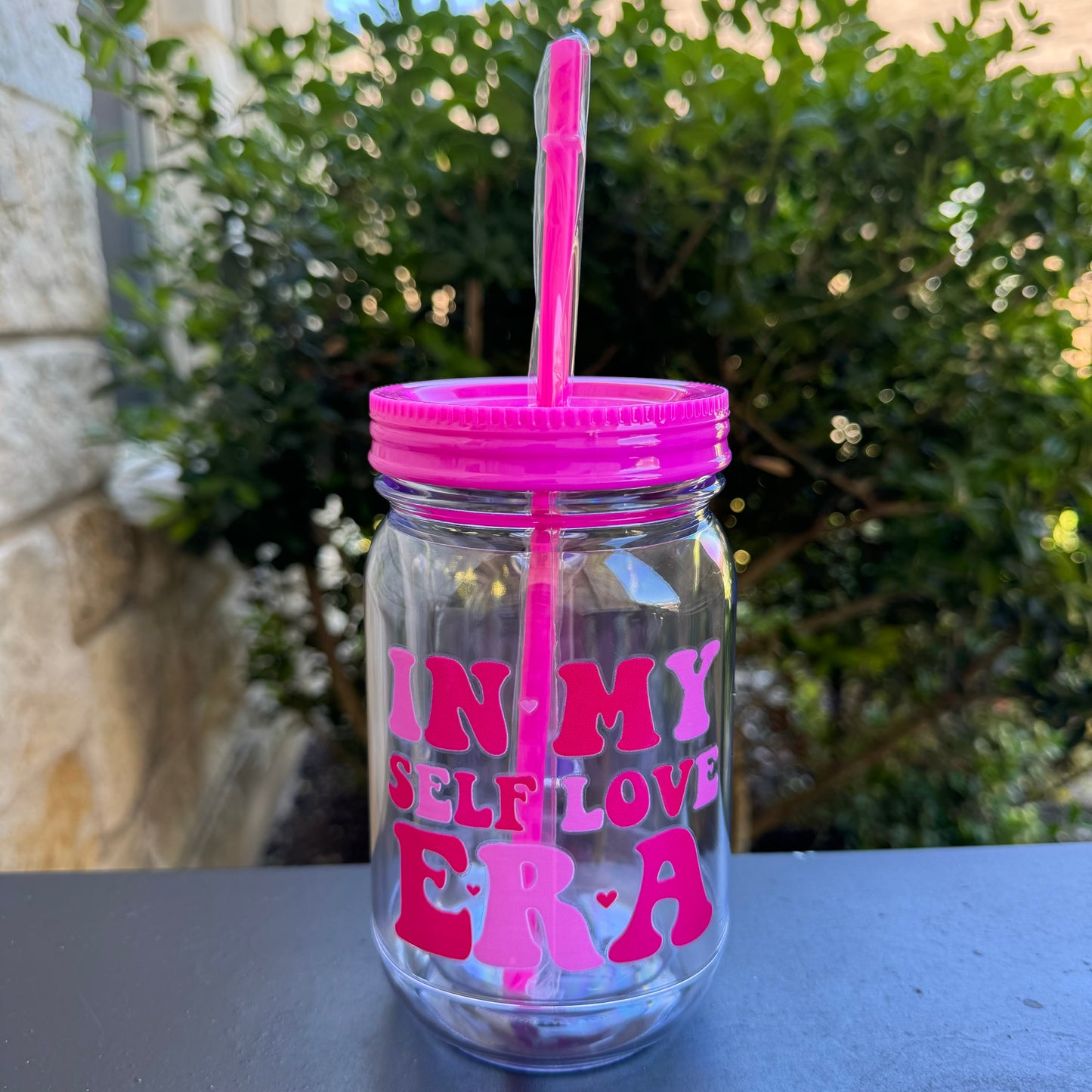 20oz • Plastic Mason Jar