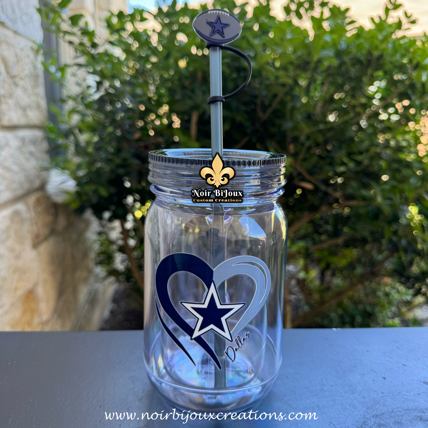 20oz • Plastic Mason Jar