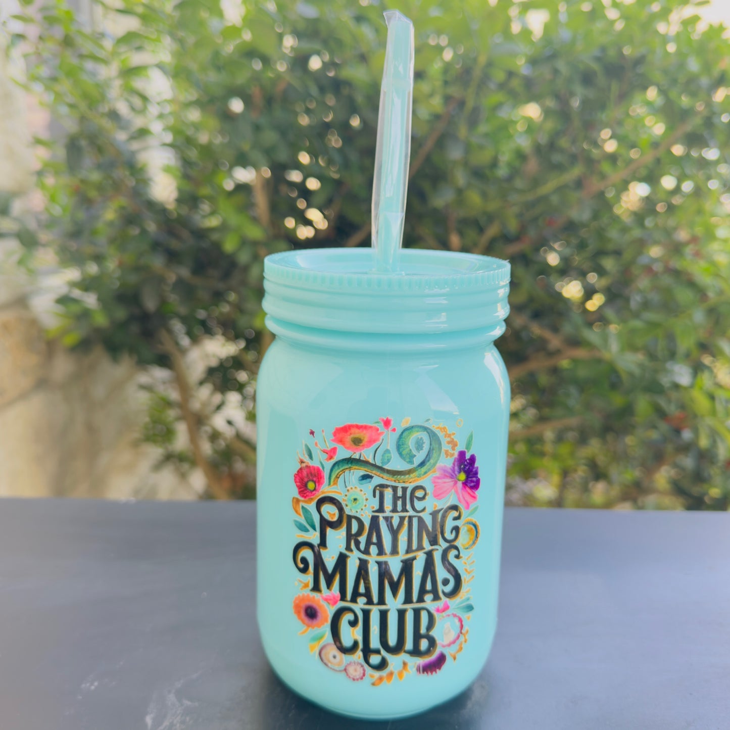 20oz • Plastic Mason Jar