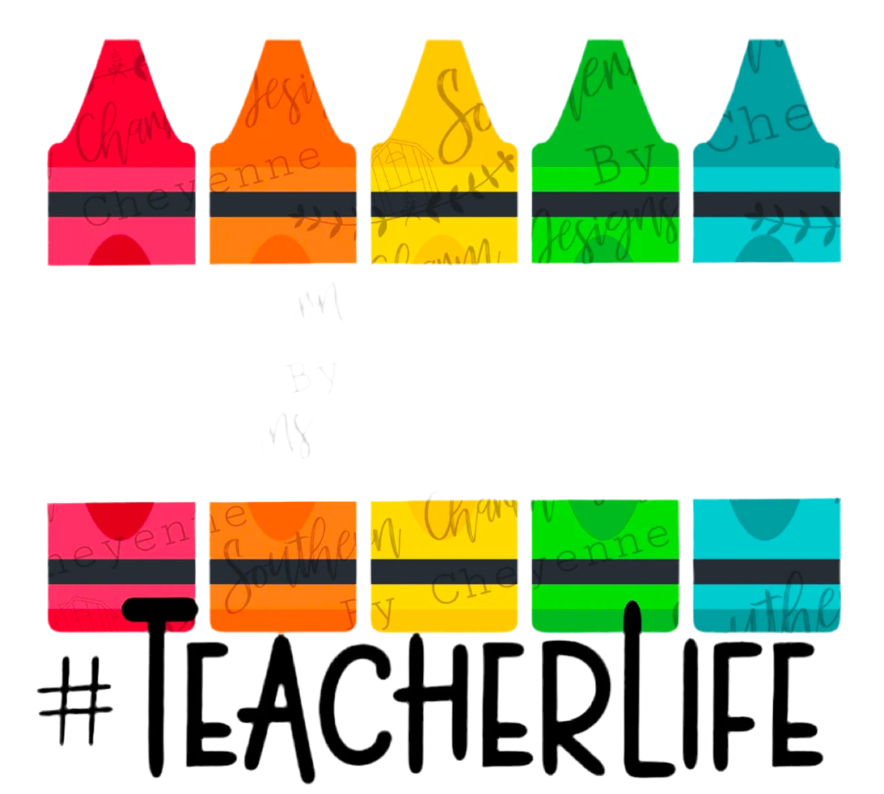 {Teacher} Crayons • Add Custom Name
