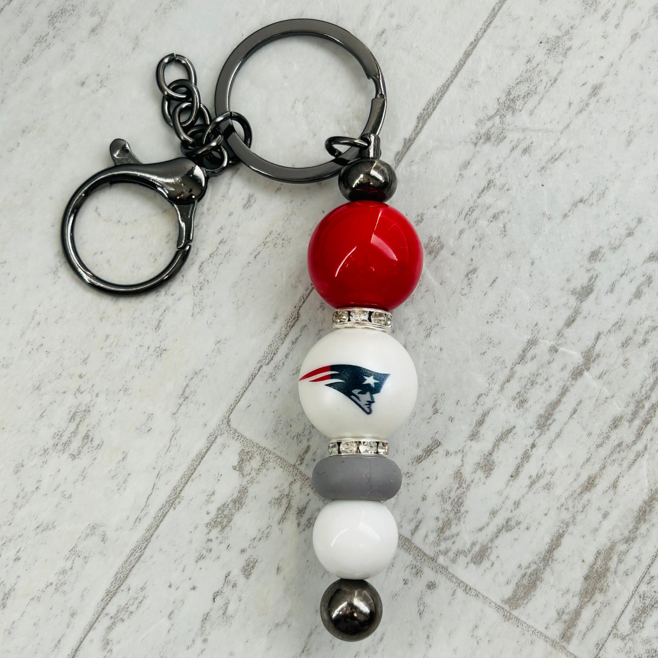 Beaded Keychain • New England