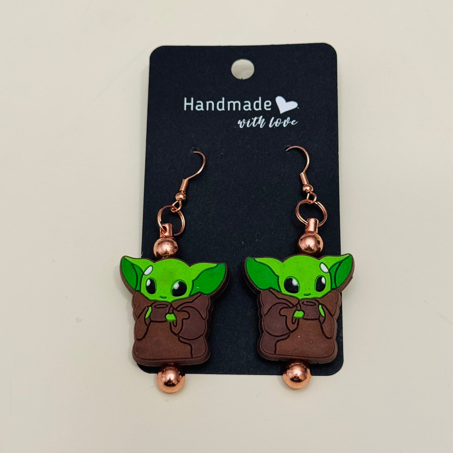Handmade Earrings • Yoda