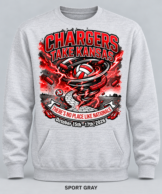 Chargers Take Kansas • Pocket Sweatshirt