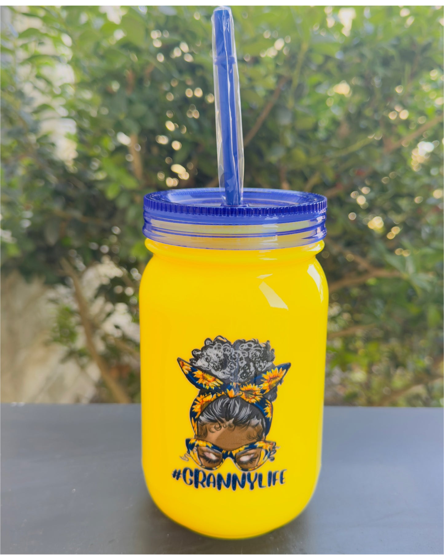 20oz • Plastic Mason Jar