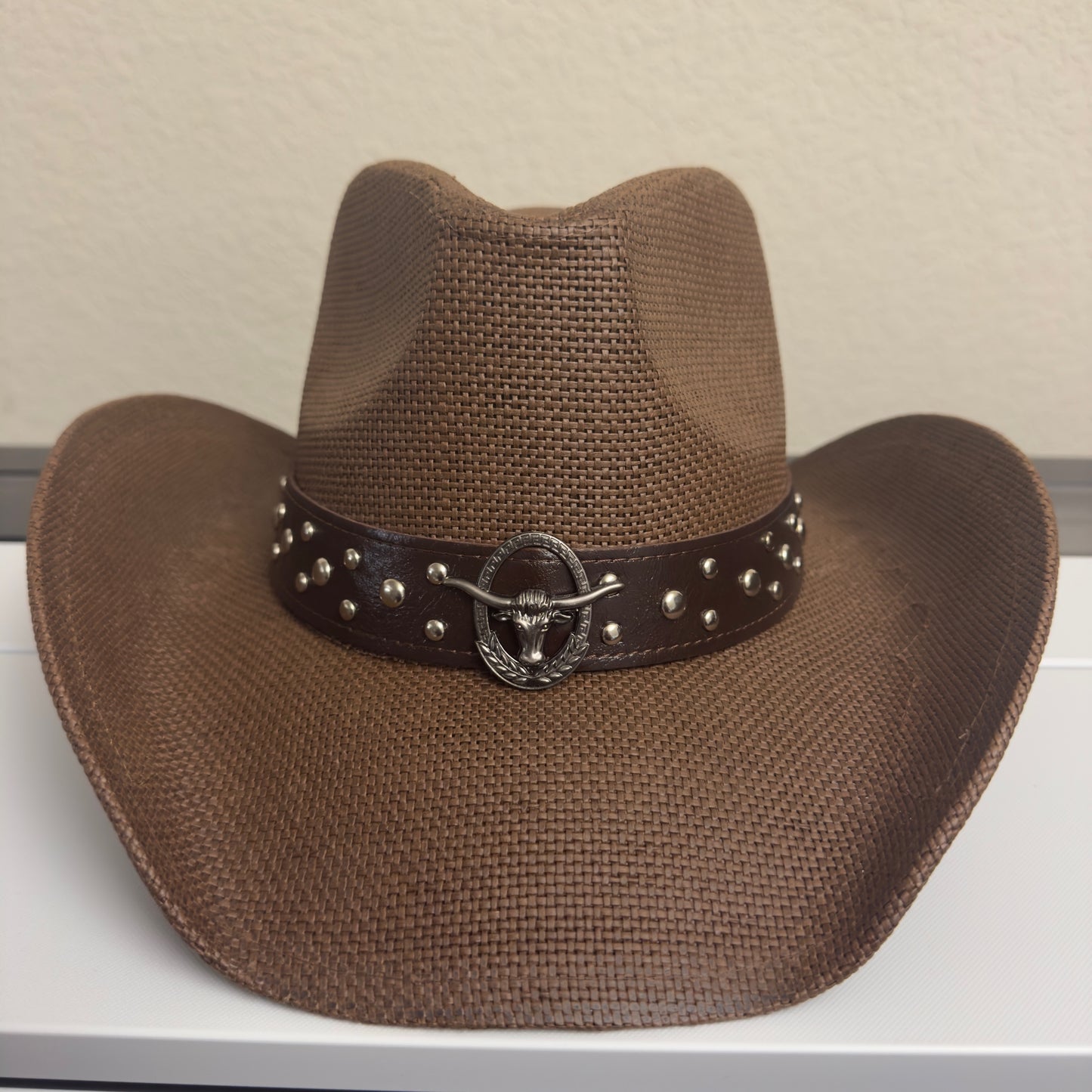 Cowboy Hat • Brim Design (Brown) Longhorns