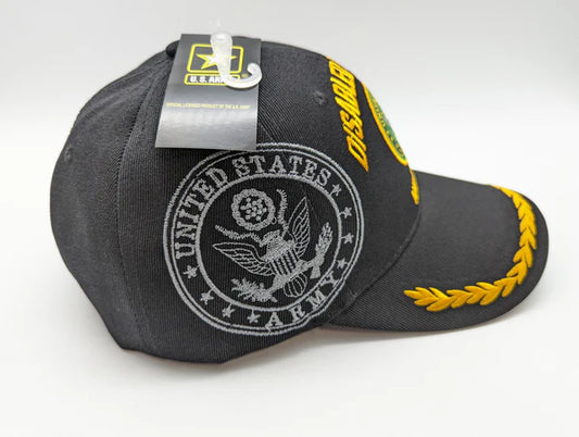 Cap • Disabled Veteran • Black • Leaf Brim