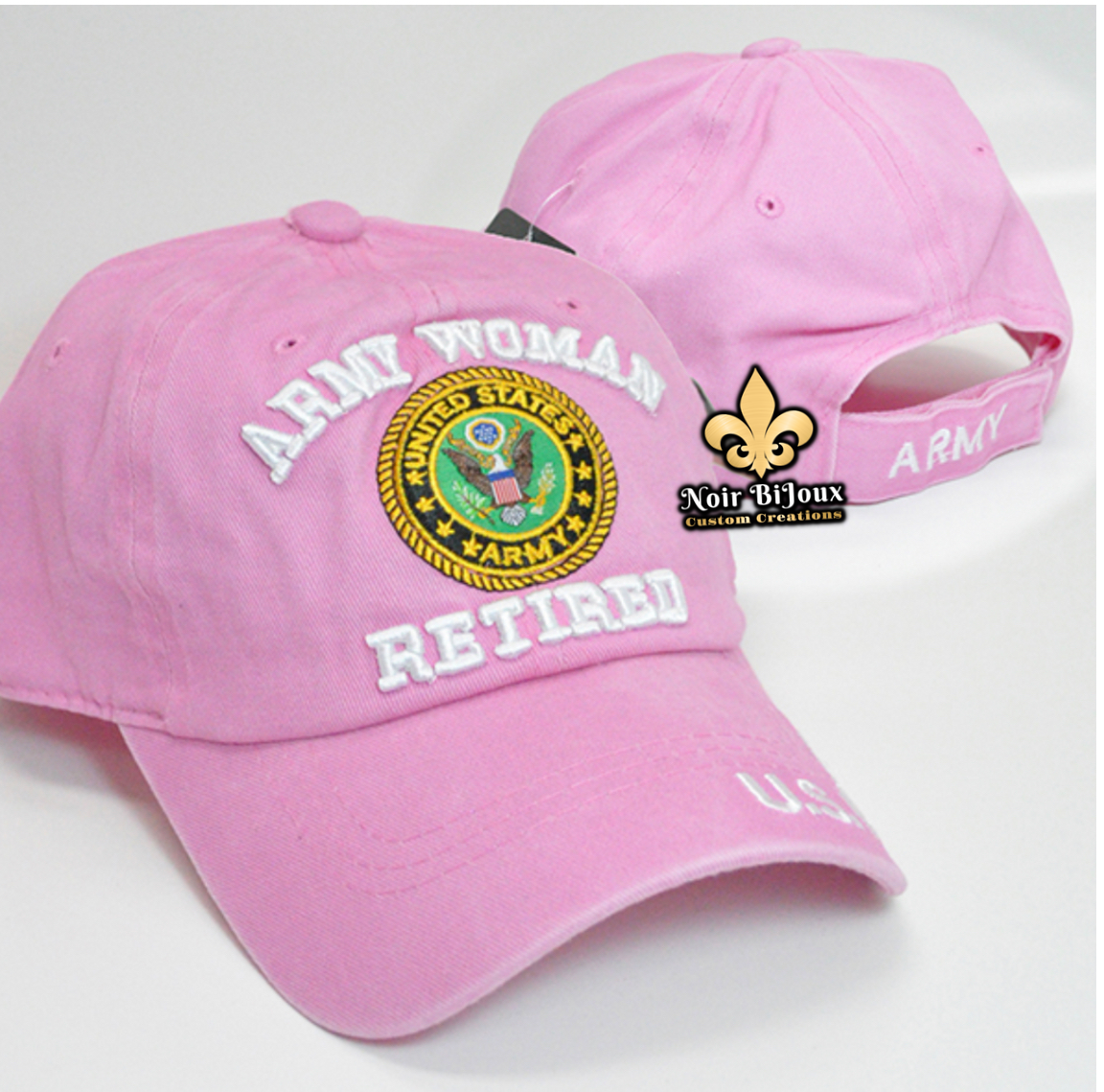 Cap • Army Woman Retired • Pink