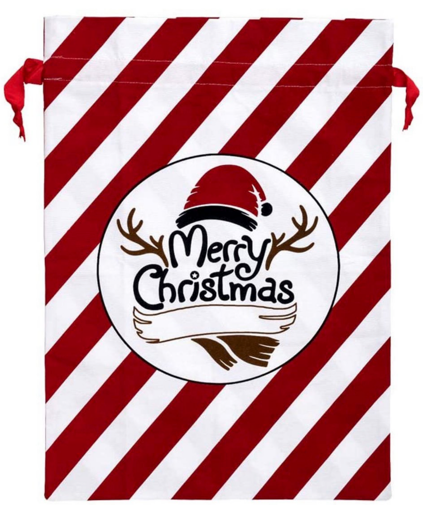 {Gift Sack} Candy Cane Christmas
