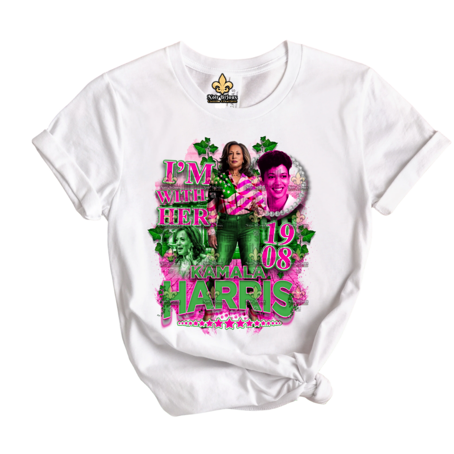 I'm With Her • Pink & Green