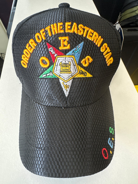 Cap • OES - Black Shiny Mesh