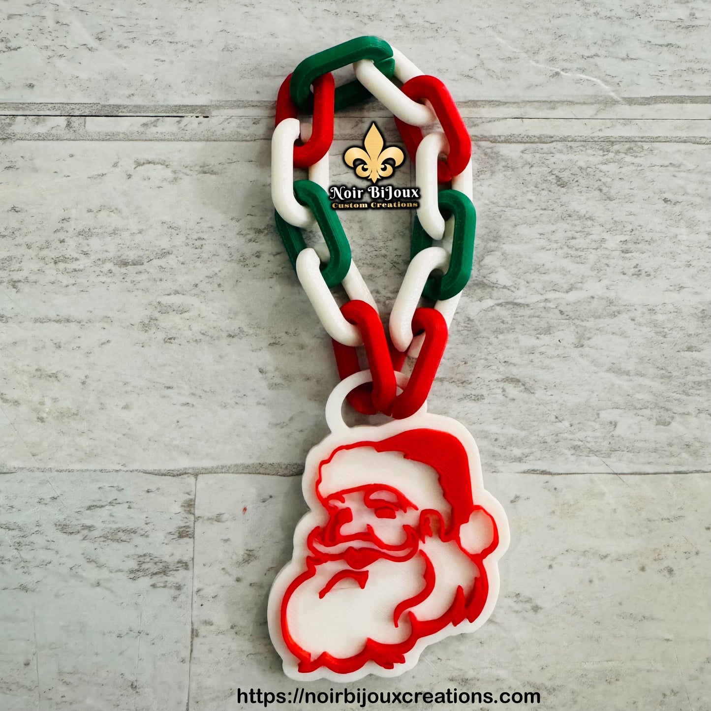 3D • Santa • Elf Necklace