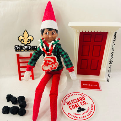 3D • Santa • Elf Necklace