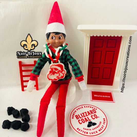 3D • Santa • Elf Necklace