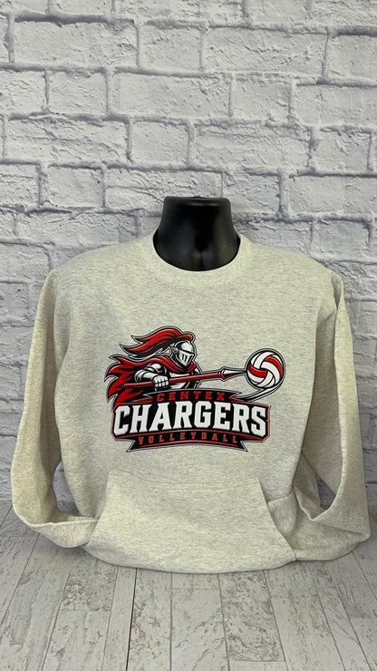 Chargers Volleyball • Pocket Sweatshirt
