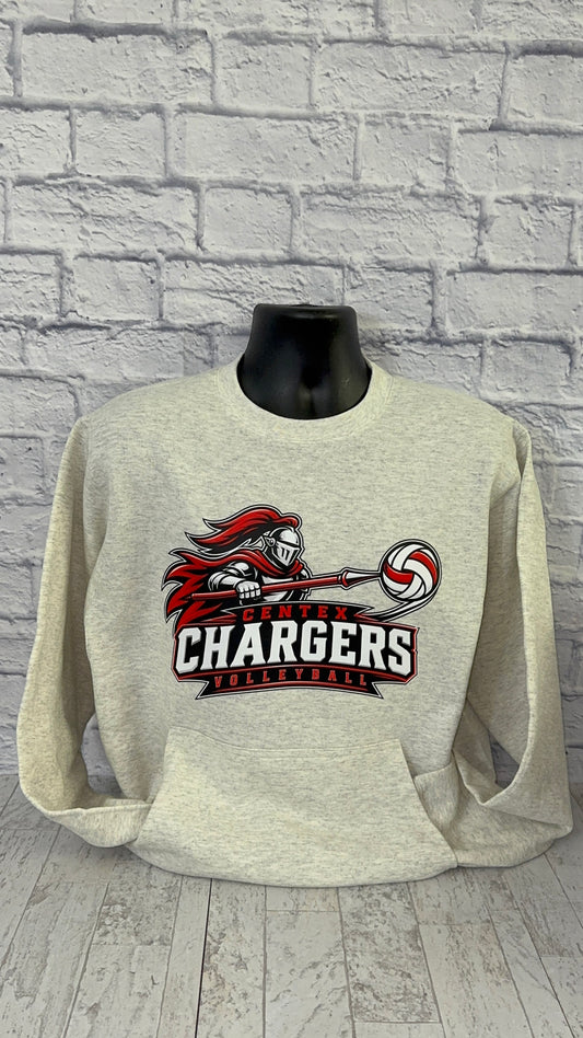Chargers Volleyball • Pocket Sweatshirt