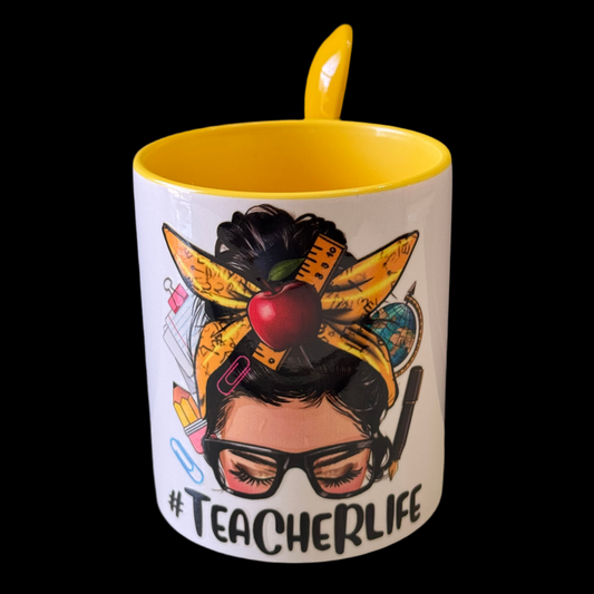 {Teacher} 11oz Mug w/ Spoon