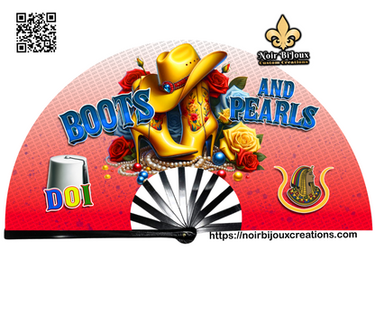 13” Fan • OES|DOI • Boots&Pearls