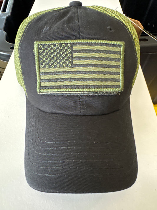 Cap • US Flag - Removable Patch - Olive