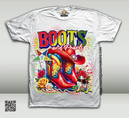 Tee • Boots & Pearls D9/OES