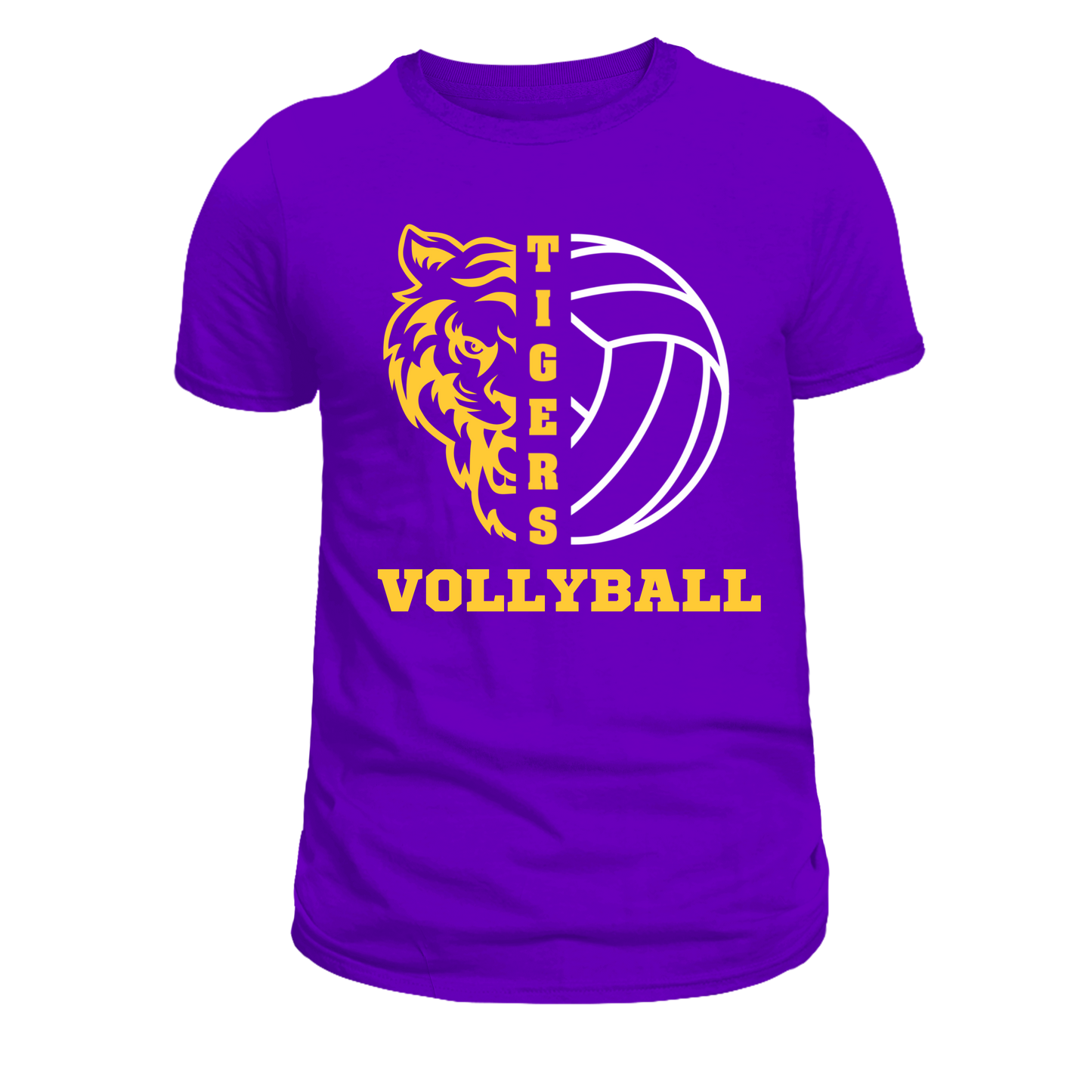 Side Tiger • Gold/White