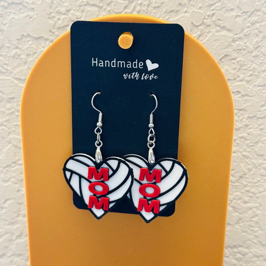 3D • Volleyball Mom Earrings
