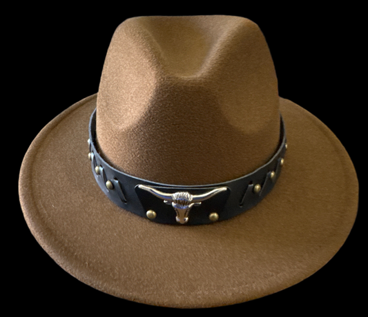Cowboy Hat • Western Fedora (Brown)