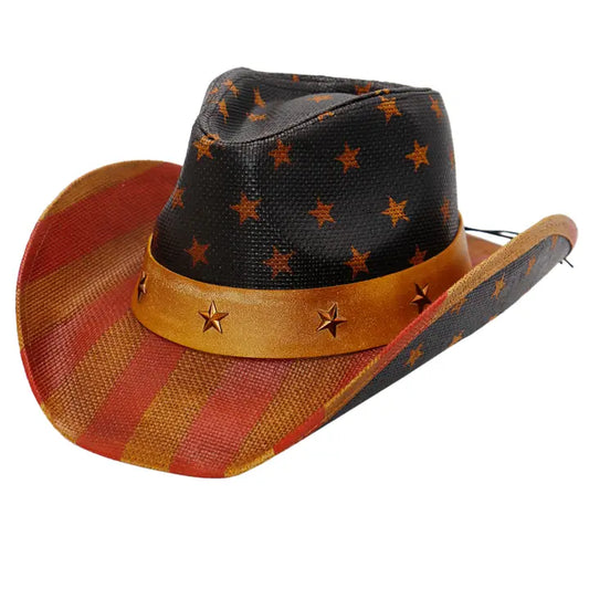 Cowboy Hat • (Red) Stars & Stripes