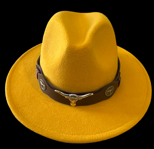 Cowboy Hat • Western Fedora (Gold)