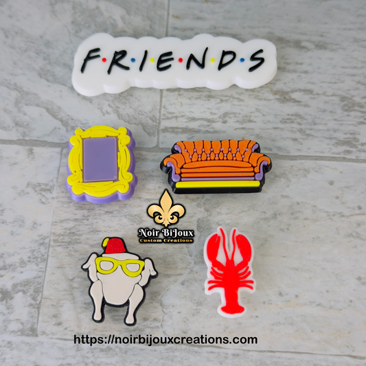 3D Croc Jibbitz • Friends Bundle