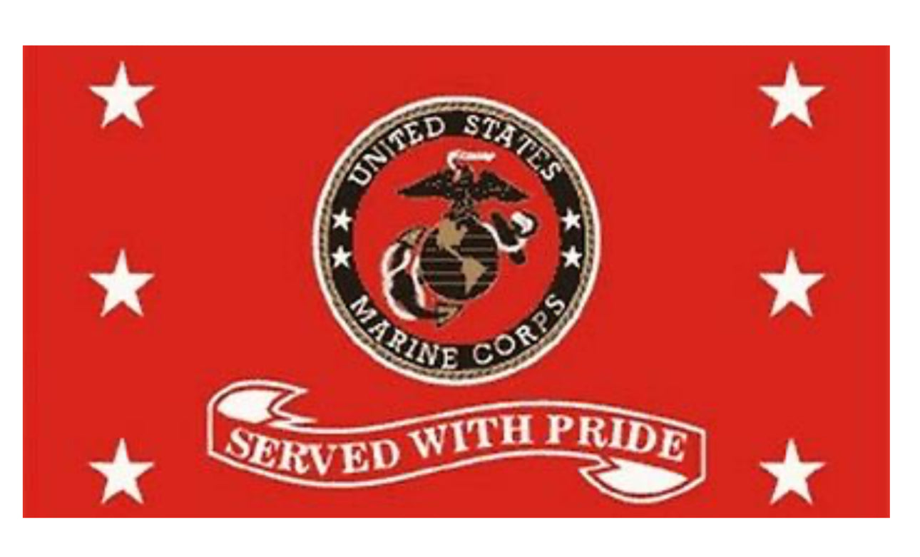 Flag • US Marine - Served With Pride