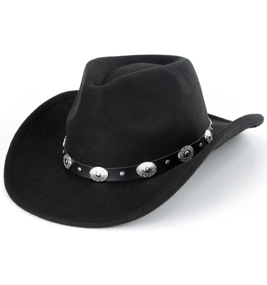 Cowboy Hat • (Black) Medallion Band