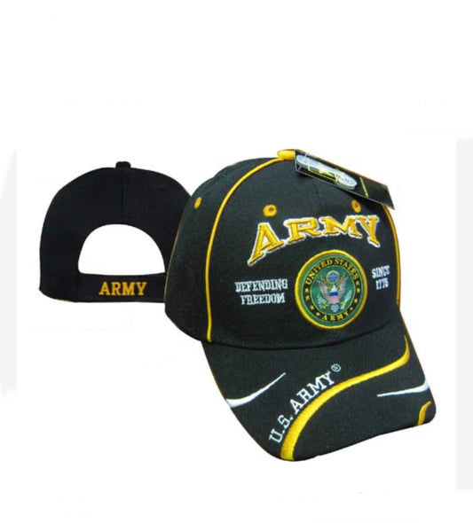 Cap • Army • Black • Defending Freedom