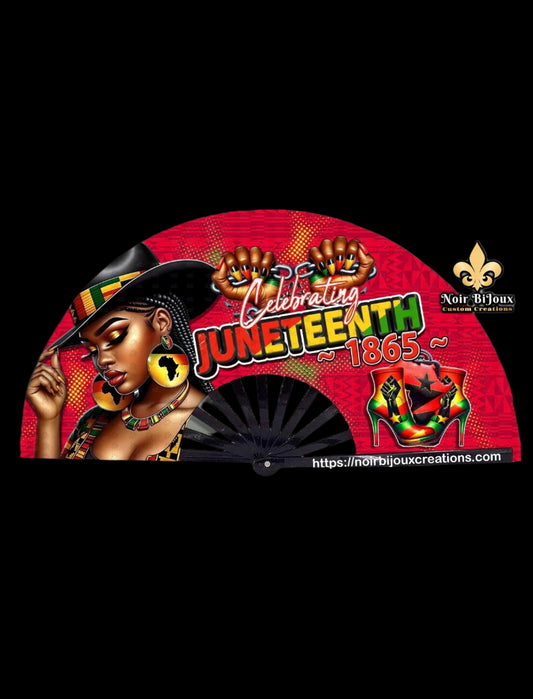 Large Clack Fan • Juneteenth - Celebrate