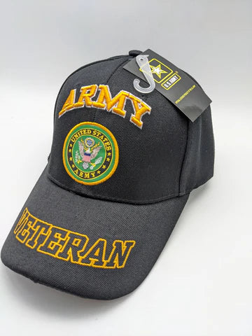 Cap • Army Seal • Veteran Brim