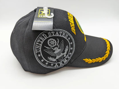 Cap • Disabled Veteran • Black • Leaf Brim