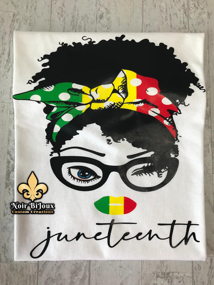 {Juneteenth} Messy Bun