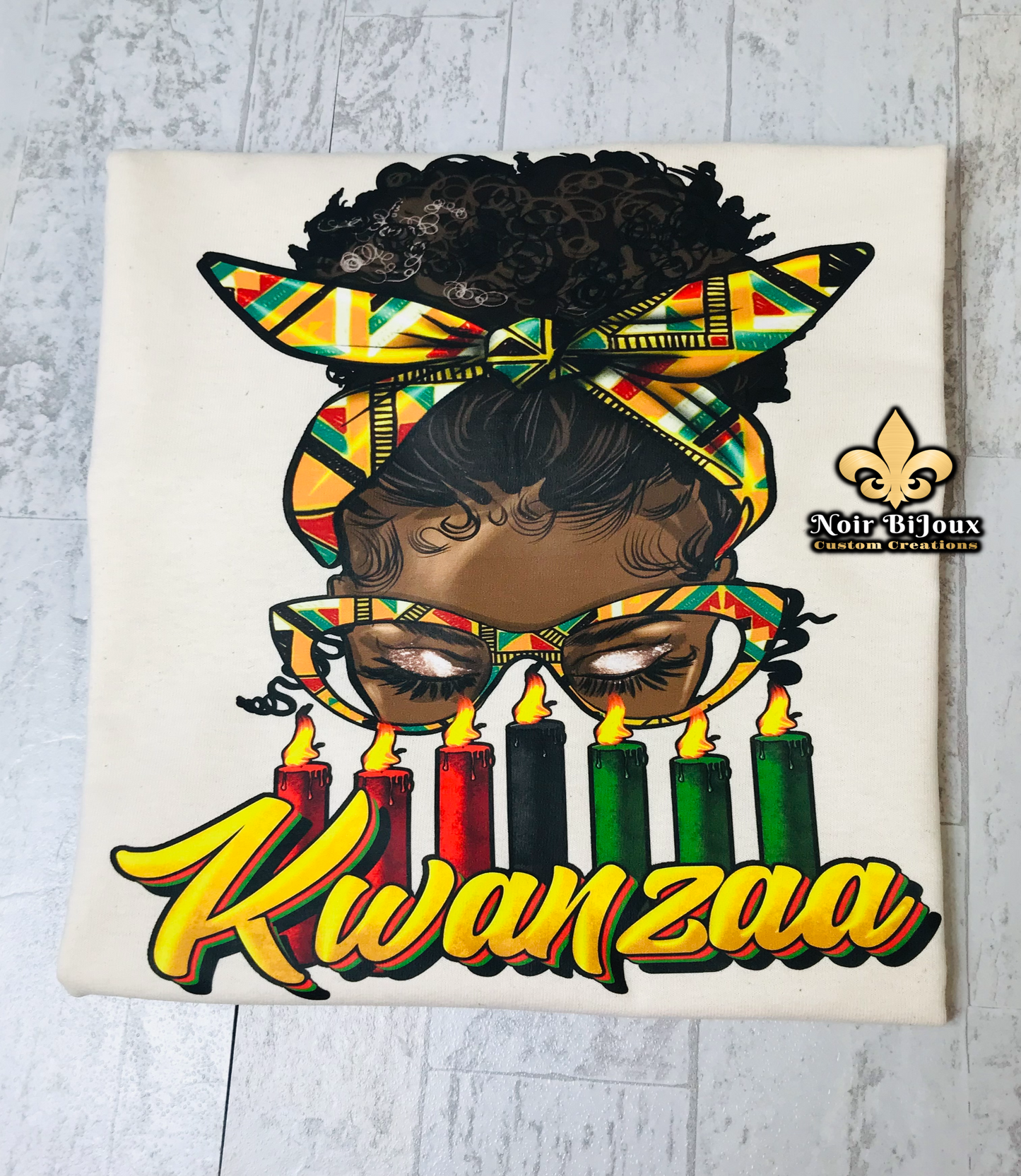 {Kwanzaa} Curly Bun