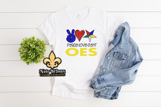 {Greek} Peace Love Light OES