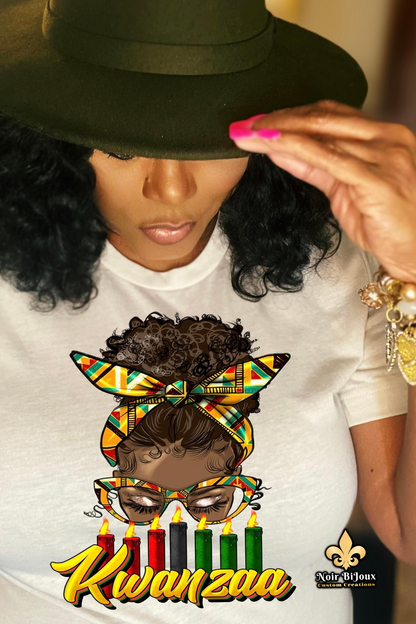{Kwanzaa} Curly Bun